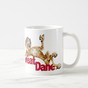Caneca De Café Great dane reps o UC rajado