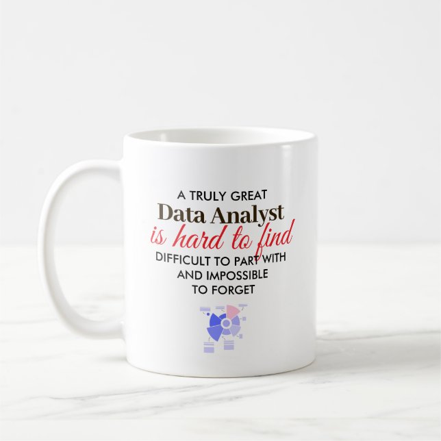 Caneca De Café Great Data Analyst Personalized Name Gift (Esquerda)