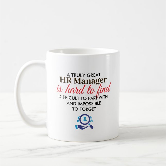 Caneca De Café Great HR Manager Personalized Name Gift (Esquerda)