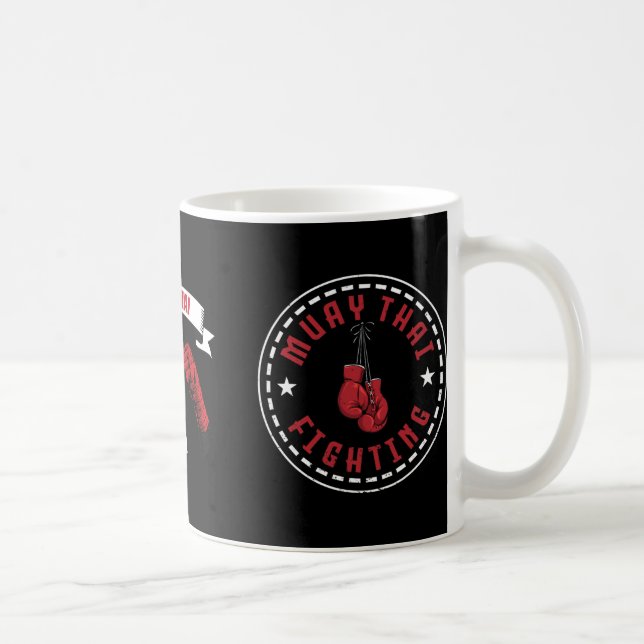 Caneca De Café Great Muay Thai Fighting Design Mma Training Kickb (Direita)