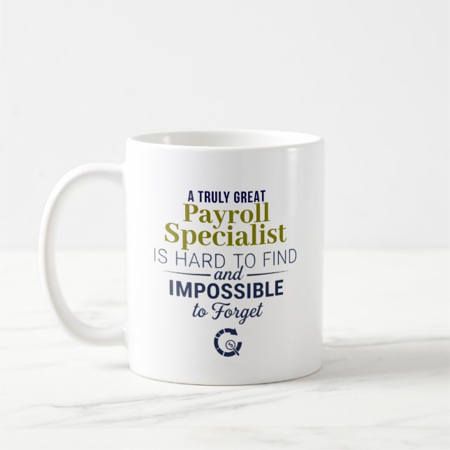 Caneca De Café Great Payroll Specialist Personalized Name Gift (Esquerda)