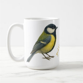 Caneca De Café Great Tit Personalized Bird Mug