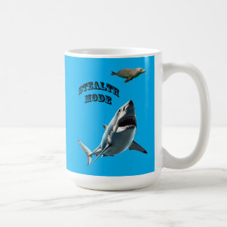 Caneca De Café Great White Shark Stalking a Seal Underwater URM