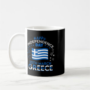 Caneca De Café Grécia 203º Dia da Independência Orgulho Grego Ban