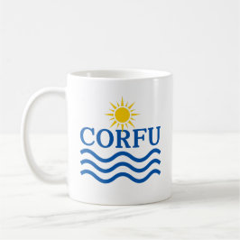 Caneca De Café GRÉCIA CORFU, Ondas Sun
