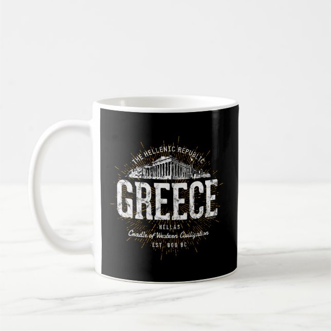 Caneca De Café Grécia de Estilo (Esquerda)