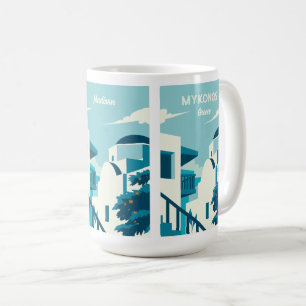 Caneca De Café Grécia de texto e nome personalizado