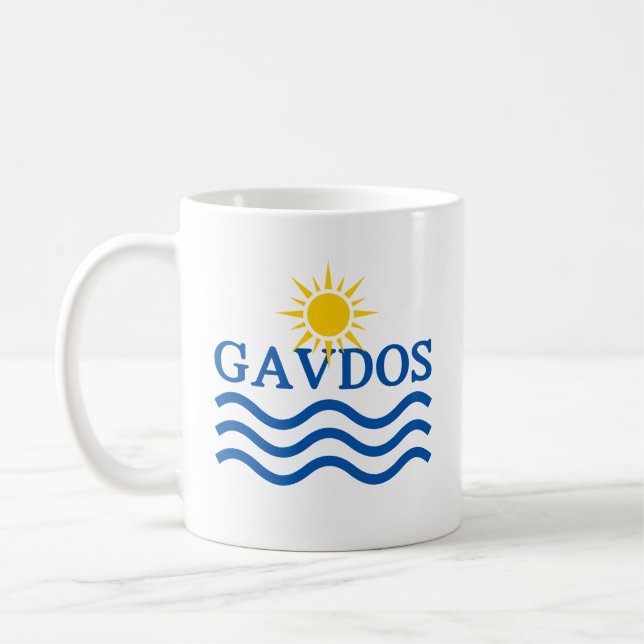 Caneca De Café Grécia GAVDOS, Ondas Sun (Esquerda)