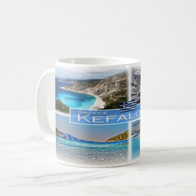 Caneca De Café Grécia GR - Kefalonia - (Frente Esquerda)
