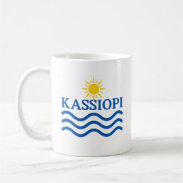 Caneca De Café Grécia KASSIOPI Corfu, Ondas Sun