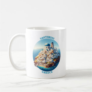 Caneca De Café Grécia Santorini Europa