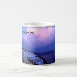 Caneca De Café Grécia - Santorini - Thera - Thira - Oia -