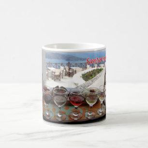Caneca De Café Grécia - Santorini - Thera - Thira - Vinho -