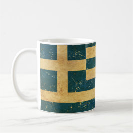 Caneca De Café Grécia Vintage Grunge Design