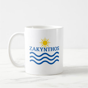Caneca De Café Grécia ZAKYNTHOS, Ondas Sun