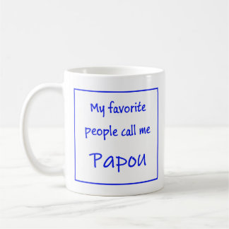 Caneca De Café Greek Papou Mug with saying "My favorite people...