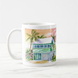 Caneca De Café Green Beach Cottage Fort Myers Beach Florida Mug
