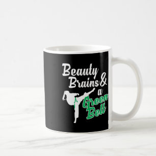 Caneca De Café Green Belt Taekwondo Artes Marciais Engraçado Judo
