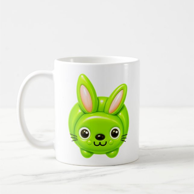 Caneca De Café Green Bunny (Esquerda)