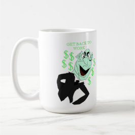 Caneca De Café Green business executive puppet