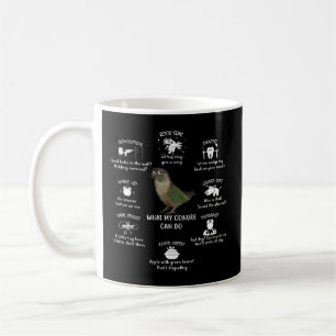 Caneca De Café Green Cheek Conure Talent Green Cheek Conure