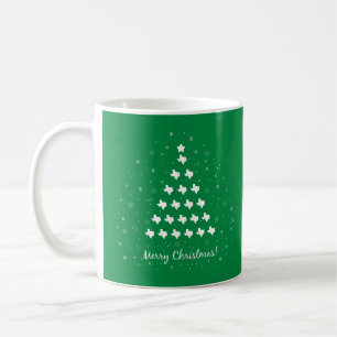 Caneca De Café Green Elegant Texas Christmas Tree Coffee Mug