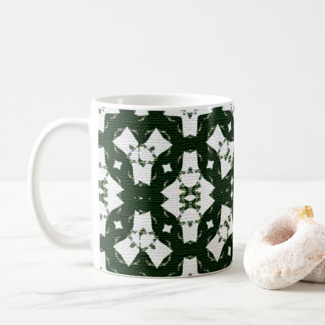 Caneca De Café Green Garland Natal (Com Donut)