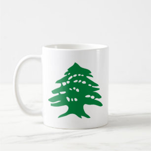 Caneca De Café Green Lebanon Cedar, "de esquerda"