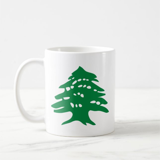 Caneca De Café Green Lebanon Cedar, "de esquerda" (Esquerda)