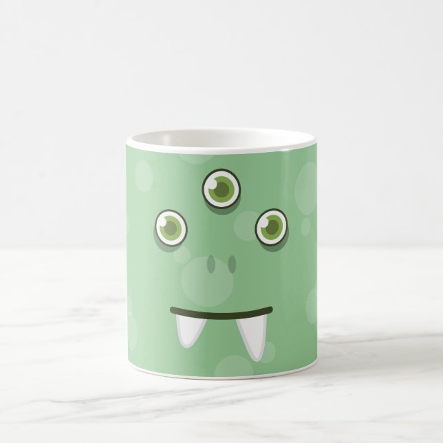 Caneca De Café Green Monster Face (Centro)