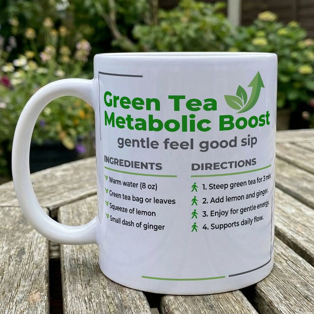 Caneca De Café Green Tea Lemon Ginger Steep Guide (Criador carregado)