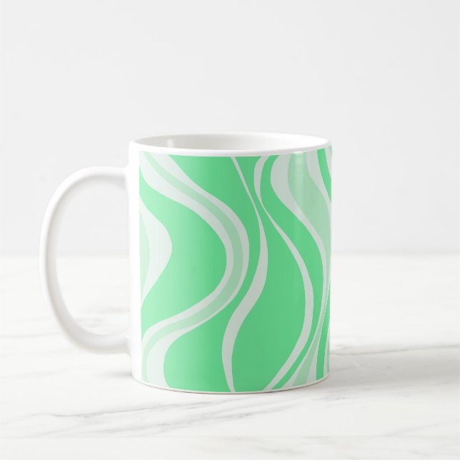 Caneca De Café Green Waves Mug (Esquerda)