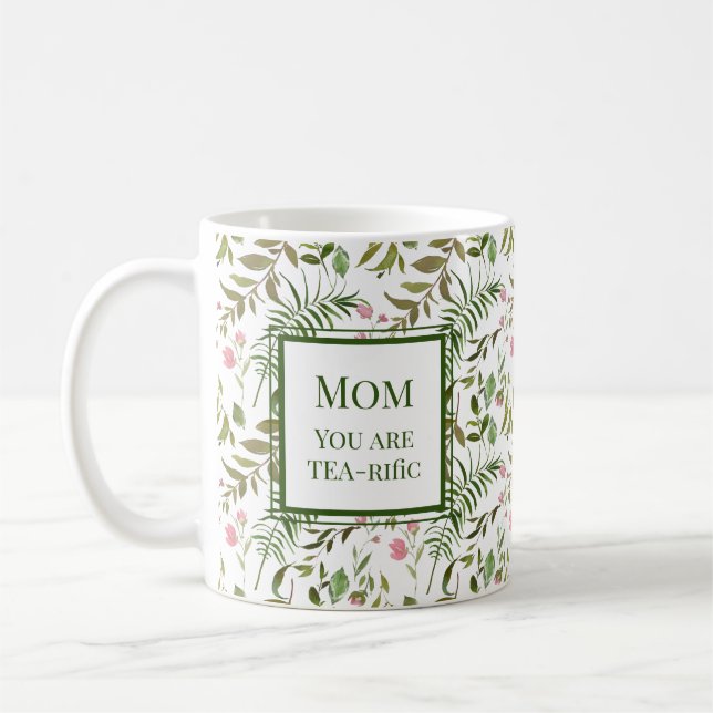 Caneca De Café Greenery Tea Mug para a mãe (Esquerda)