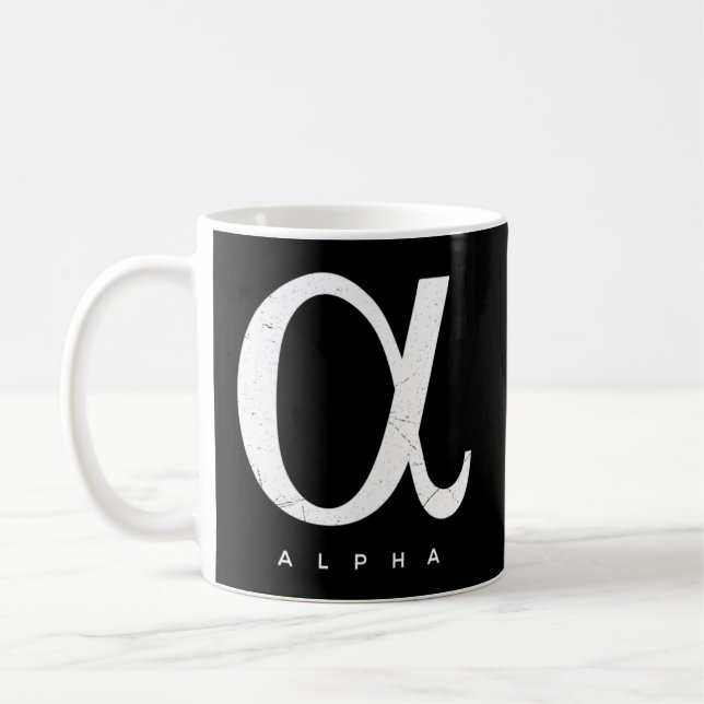 Caneca De Café Grego Alpha (Esquerda)