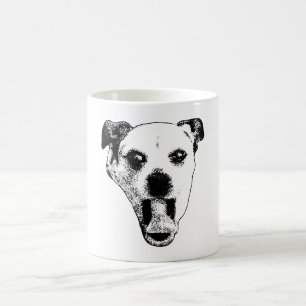 Caneca De Café Gremlin Pup em preto e branco