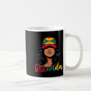 Caneca De Café Grenada - Rapariga do Grenada - Bandeira Orgulhosa