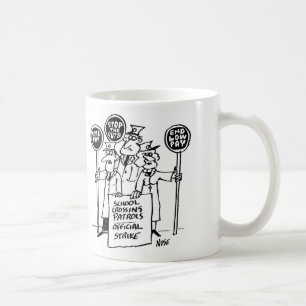 Caneca De Café Greve de Homens e Mulheres da Patrulha de Cruzamen