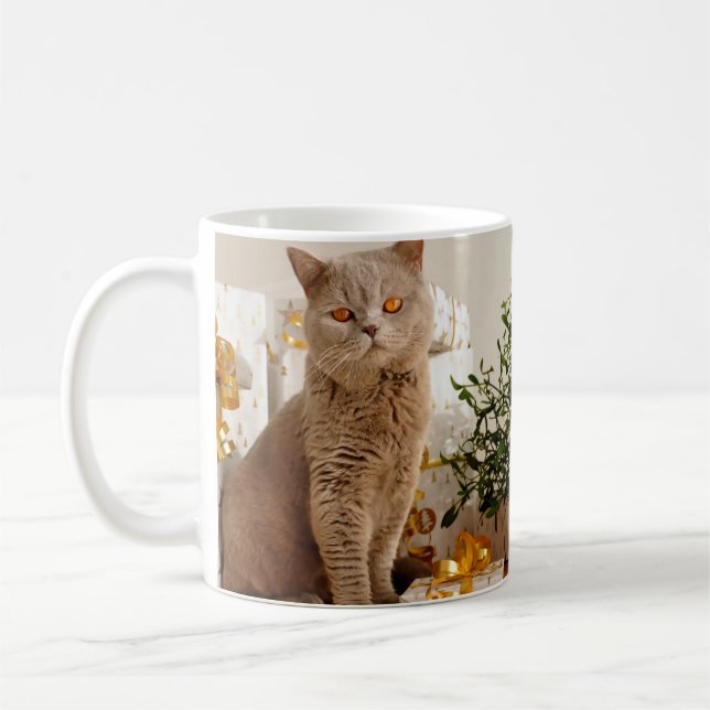 Caneca De Café Grey Cat Golden Gifts (Esquerda)