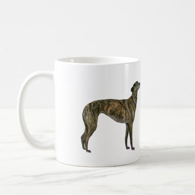 Caneca De Café Greyhound (brindle) (Esquerda)