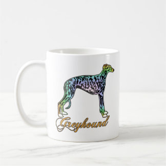 Caneca De Café Greyhound Colorle Brindle Mug