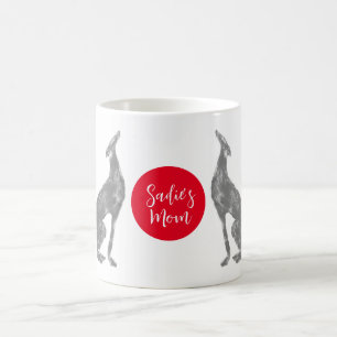 Caneca De Café Greyhound Design para mamãe