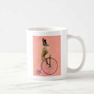 Caneca De Café Greyhound em Black Penny Farthing