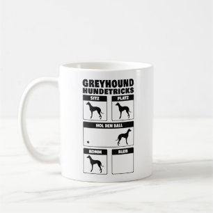 Caneca De Café Greyhound Hundetricks Britischer Windhund Tricks