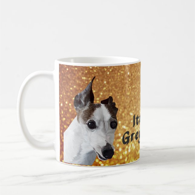 Caneca De Café Greyhound Italiano (Esquerda)