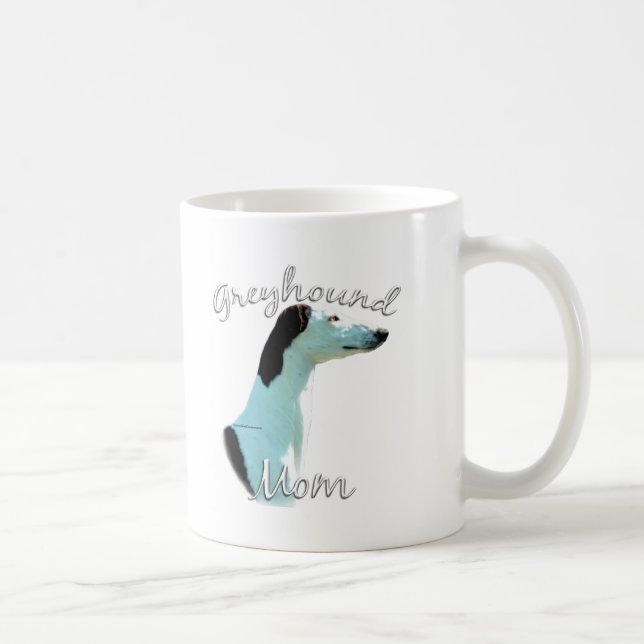 Caneca De Café Greyhound Mãe 2 (Direita)