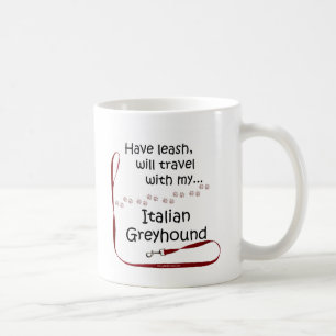 Caneca De Café Greyhound Viagem Leash