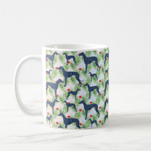 Caneca De Café Greyhounds Christmas