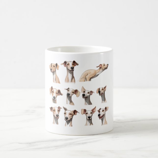 Caneca De Café Greyhounds Italiano (Centro)
