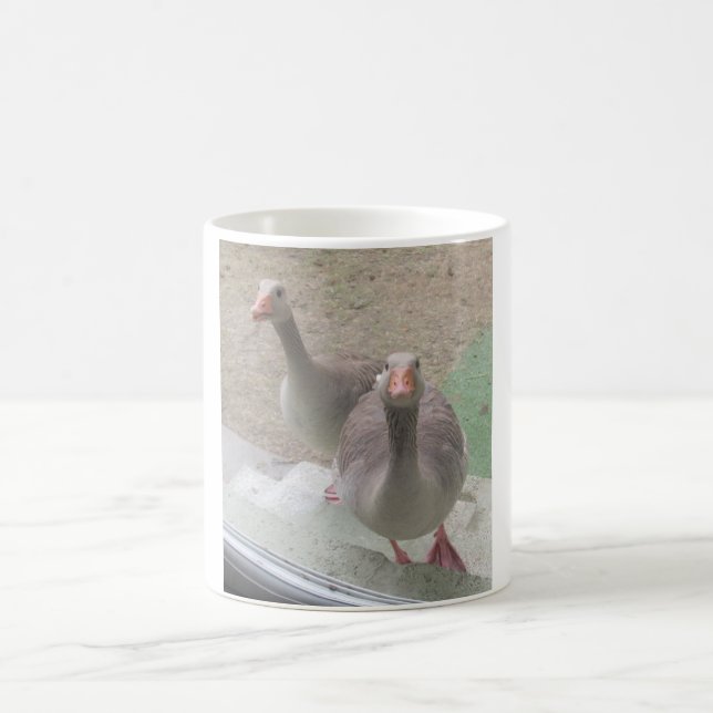 Caneca De Café Greylag Gansos Café Branco (Centro)