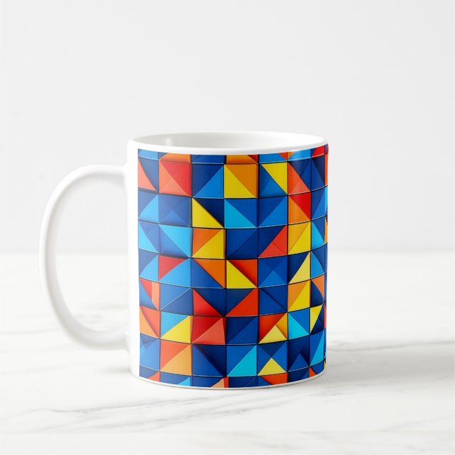 Caneca De Café Grid Fragments (Esquerda)